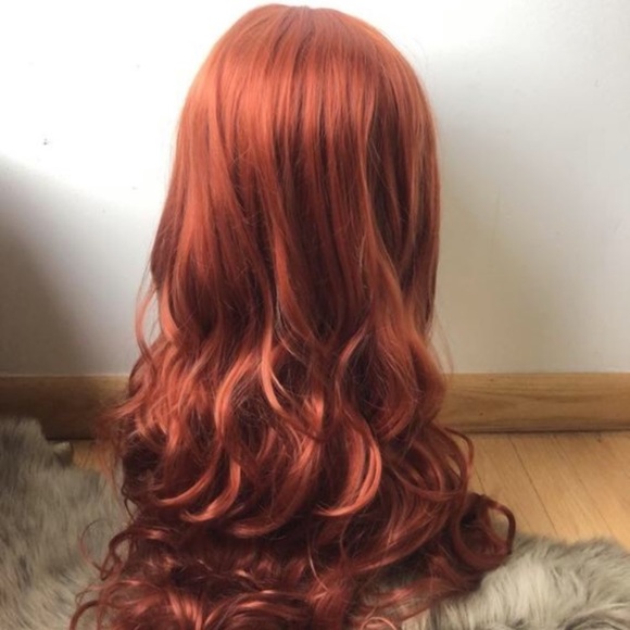 - ?24” GINGER ORANGE CURLY  LACE FRONT WIG? …NEW